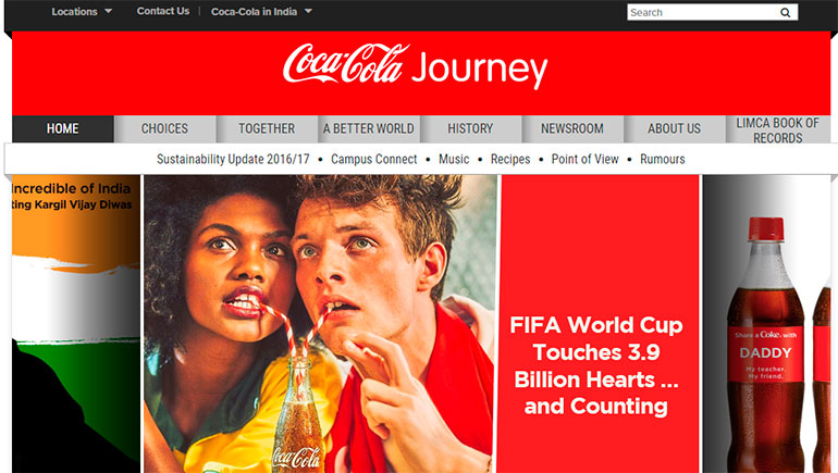 Ketika Coca-Cola India mengubah situs web perusahaan menjadi majalah digital 'Journey'