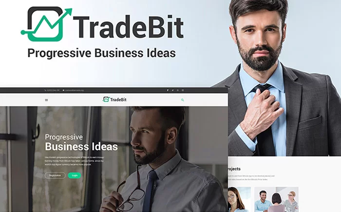 TradeBit - Tema WordPress de Negociação de Bitcoin