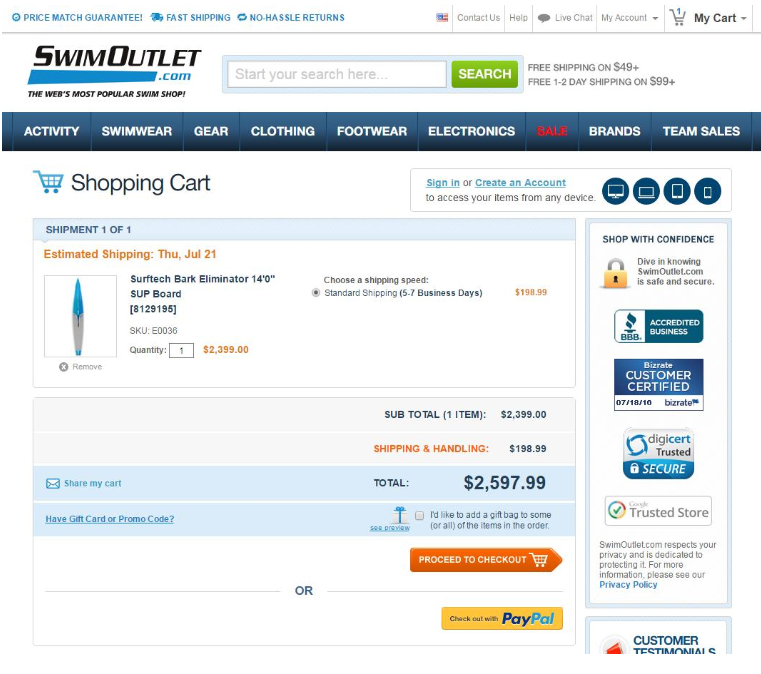 swim outlet 2 - Uncovering the Top Reasons for Cart Abandonment and How to Fix Them