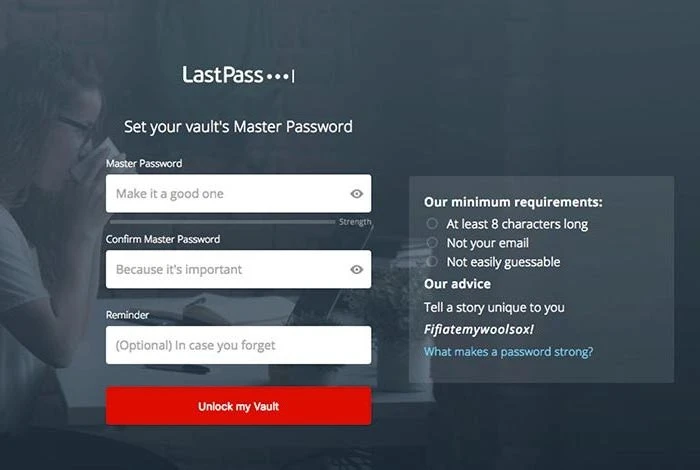 Gambar dasbor lastpass