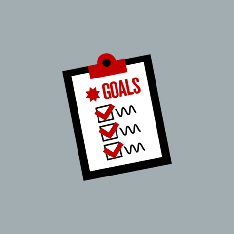 قائمة التحقق من الأهداف GIF