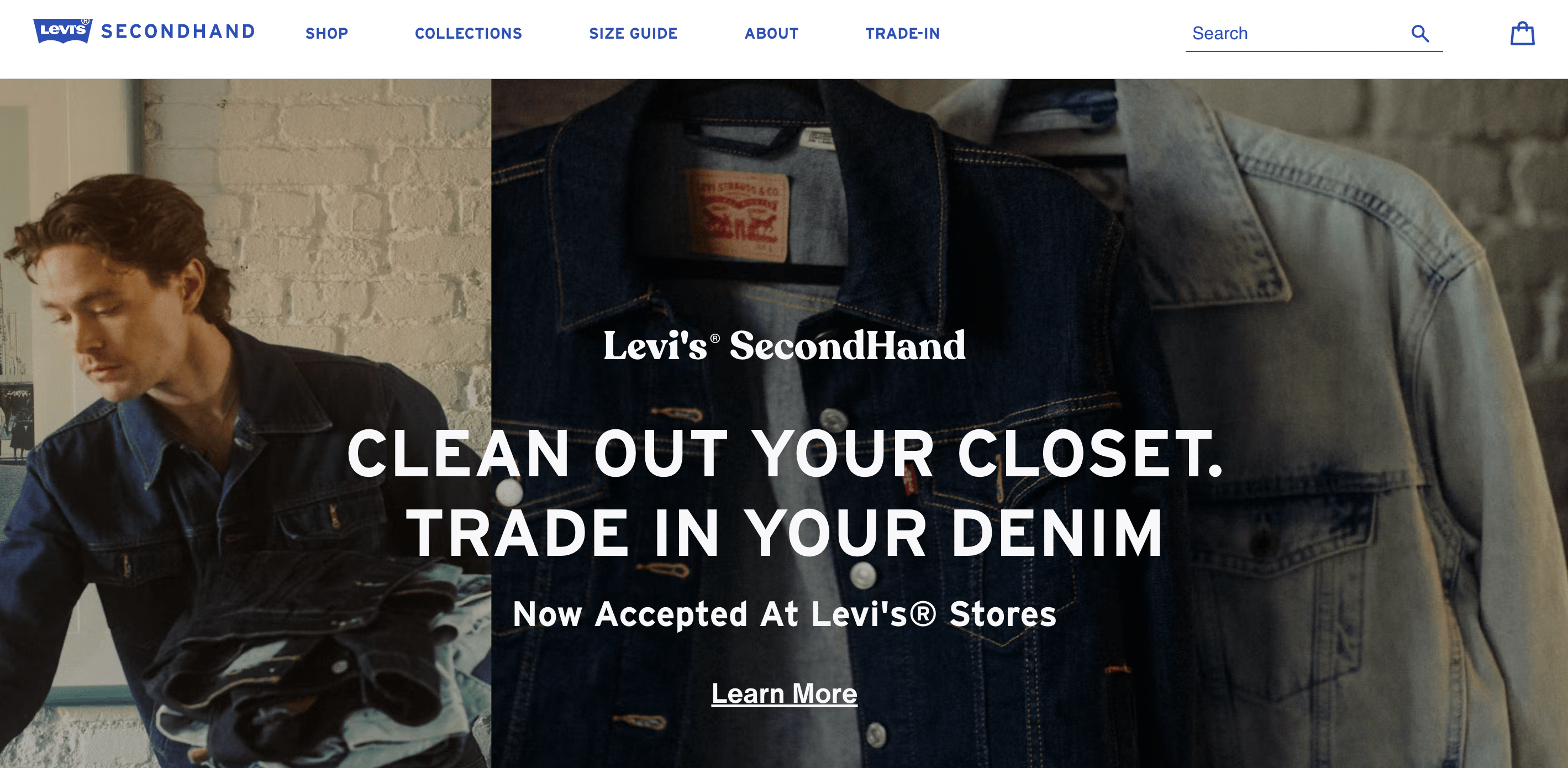 Levi's Water<หน้า Landing Page ที่ไม่รับผิดชอบต่อสังคม