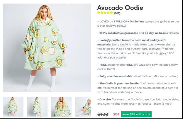 Описание продукта Avocado oodie