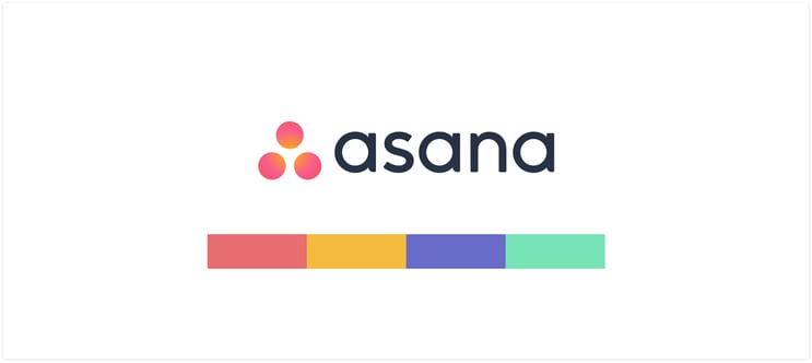 ตัวอย่างข้อความสีของแบรนด์ SaaS - Asana