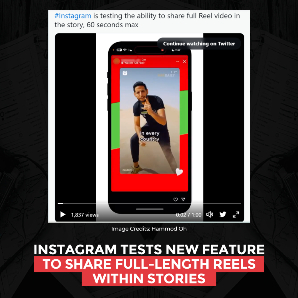instagram-prueba-nueva-función-para-compartir-carretes-de-longitud-completa-dentro-de-las-historias