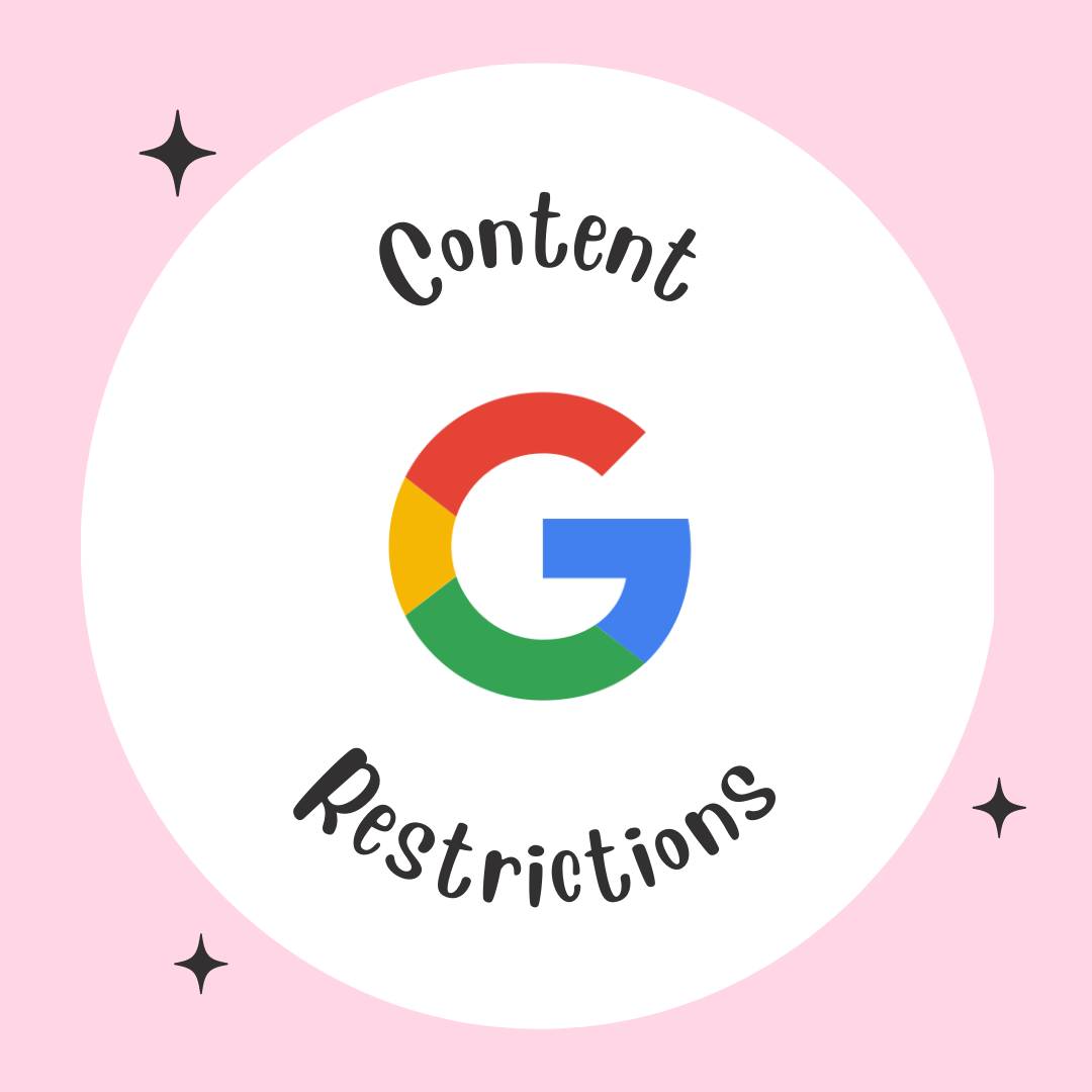 Restricciones de contenido de Google