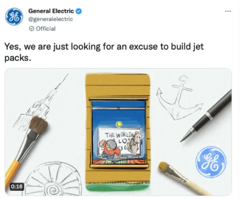 Twitter della General Electric