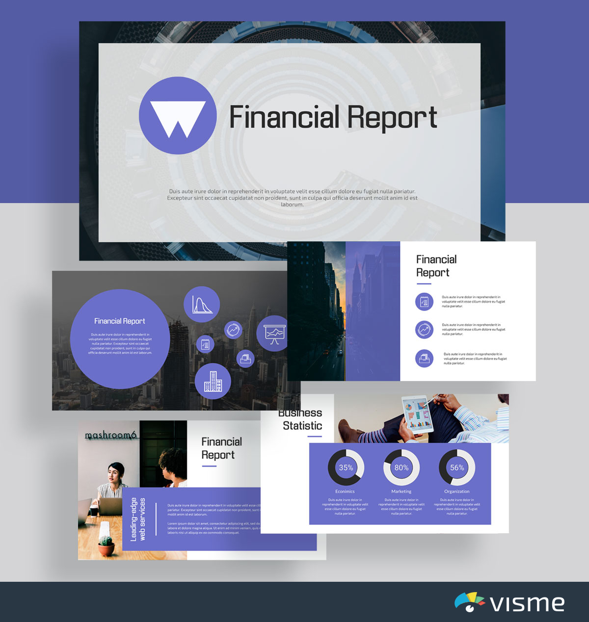 meilleurs modèles de plate-forme de présentation - rapport financier