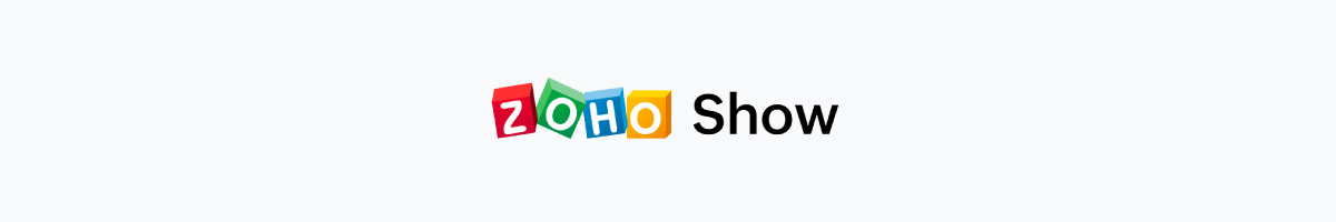 Aplicativos de apresentação - Zoho Show logo