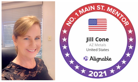 Jill Cone, Alignable's No.1 Main Street Mentor for 2021 in the U.S.