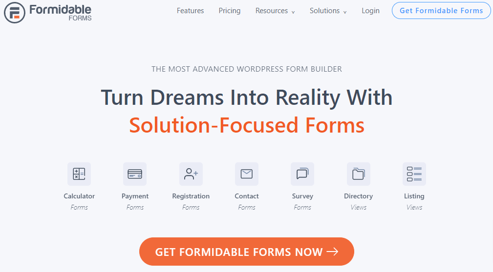 Formidable Forms homepage