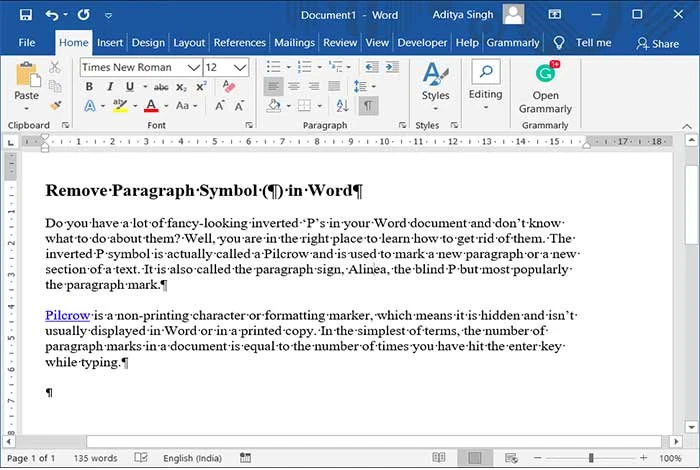 Herramienta de procesamiento de textos de Microsoft