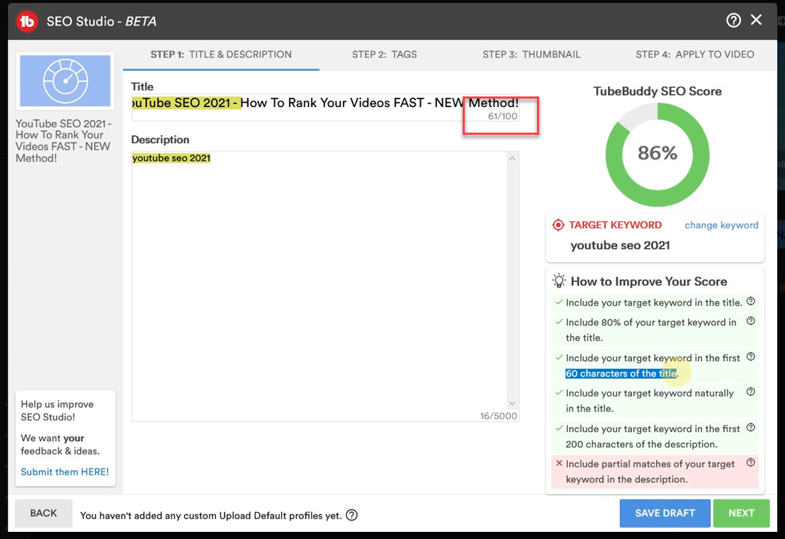 optimización de motores de búsqueda de youtube