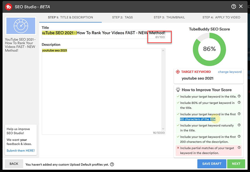 optimización de motores de búsqueda de youtube