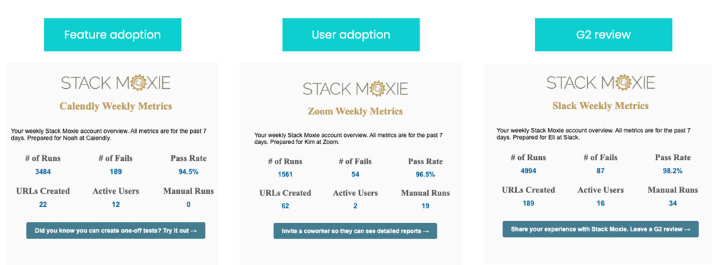 Stack Moxie パーソナライズされた QBR