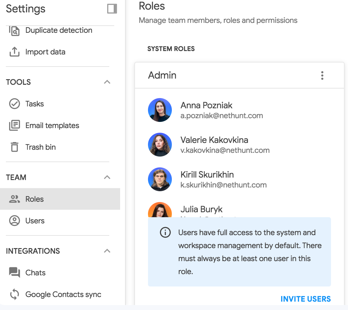 Peran CRM di NetHunt CRM