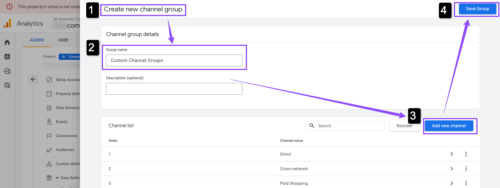 google-analytics-4-ga4-custom-channel-groups-setup