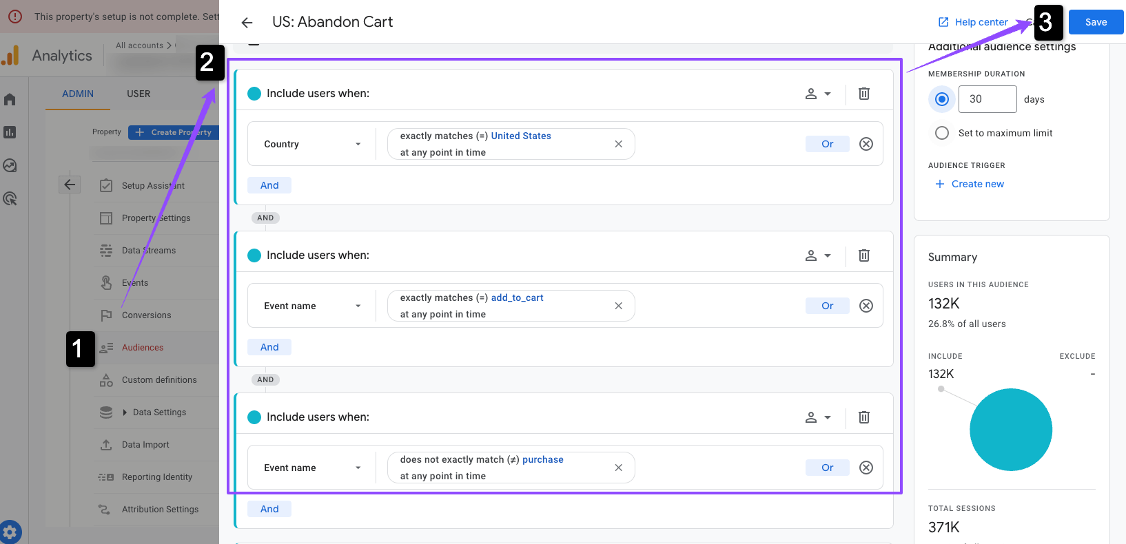 google-analytics-4-ga4-الجمهور من الصفر