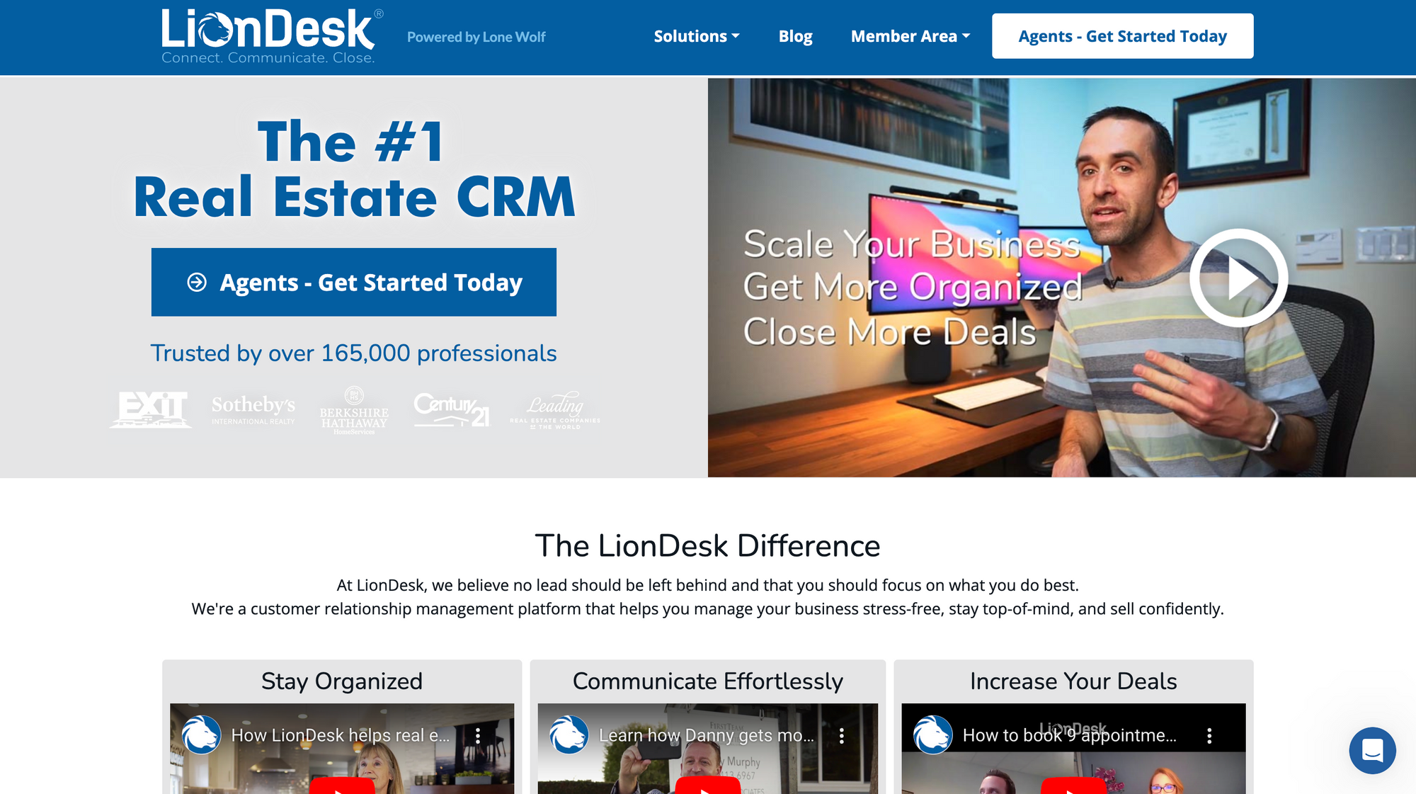 LionDesk CRM للعقارات