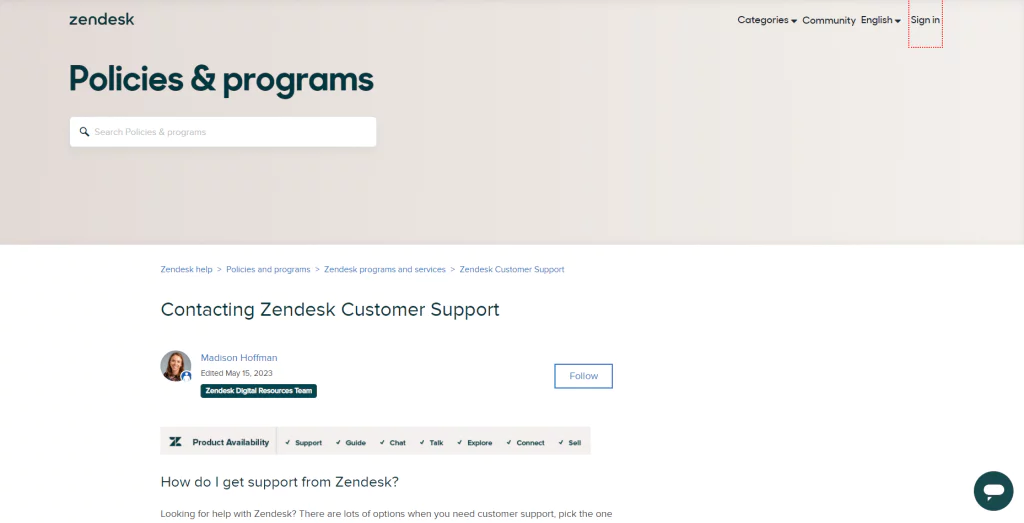 Zendesk - 客戶支持