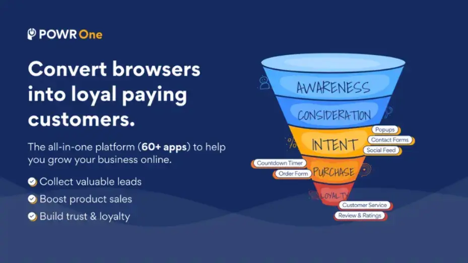 powr-one-conversion funnel-แปลงเบราว์เซอร์เป็นลูกค้า