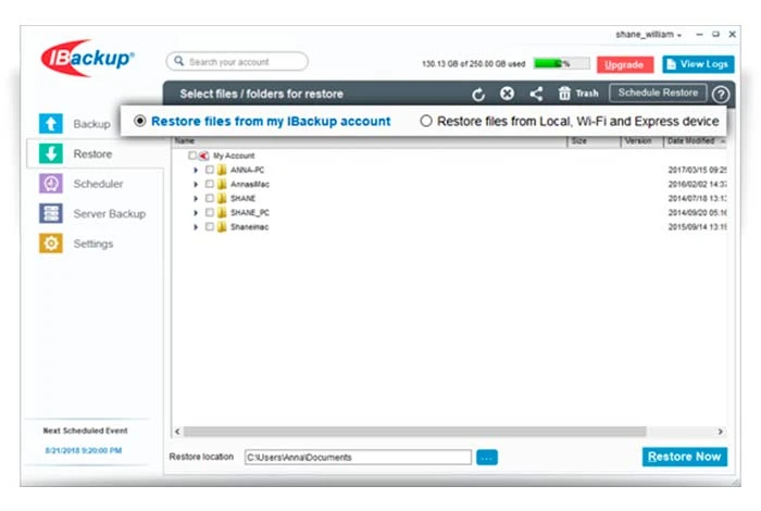 iBackup 免費備份工具