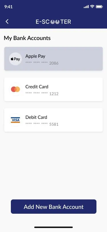 Paiement intégré à l'application