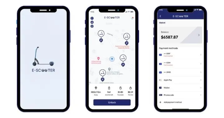 Desarrollo de aplicaciones para compartir scooters eléctricos