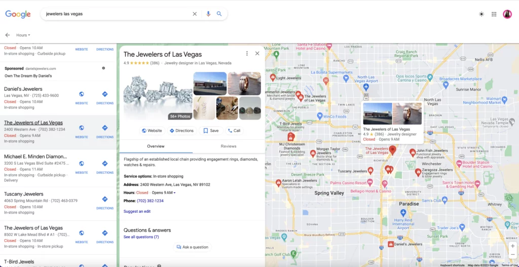 本地地图 关键字“jewelers las vegas”的打包结果