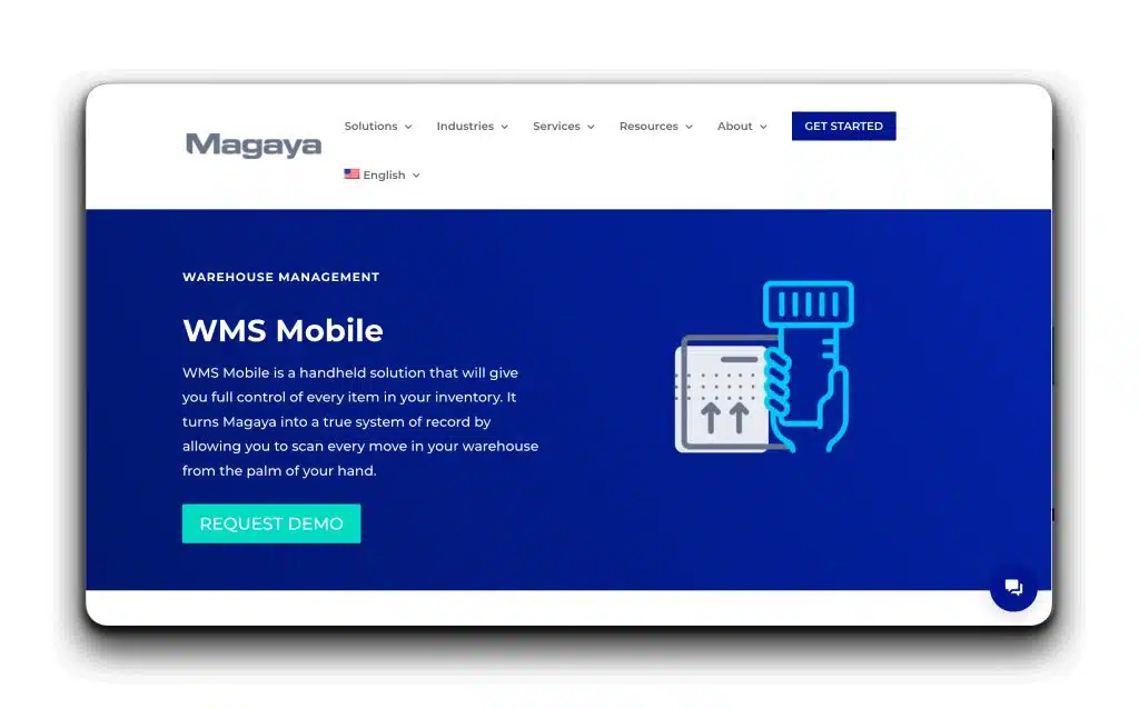 Homepage der Magaya-Lagerverwaltungssoftware