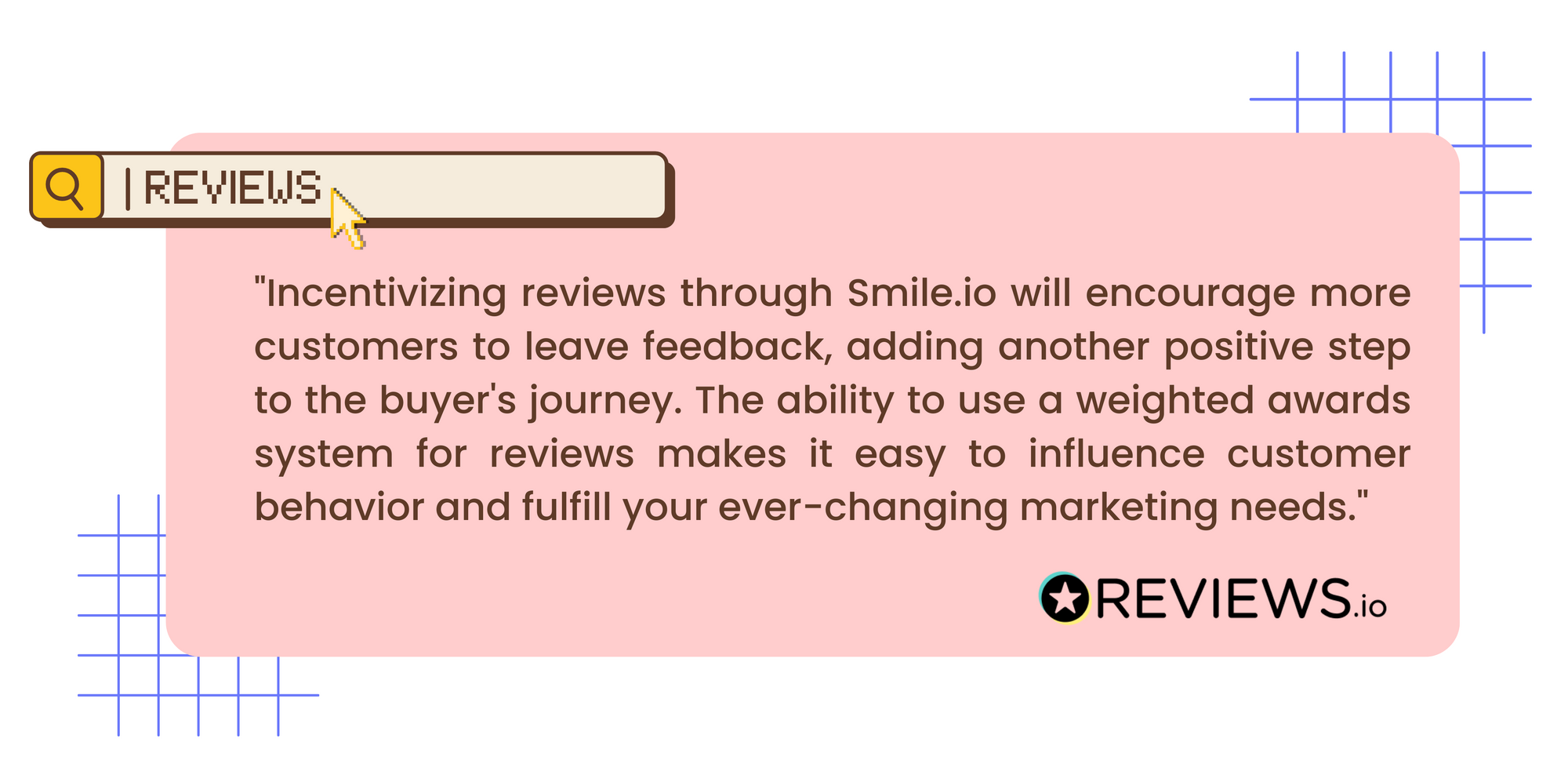 Reviews.io ve smile.io entegrasyonuna ilişkin bir alıntı grafiği