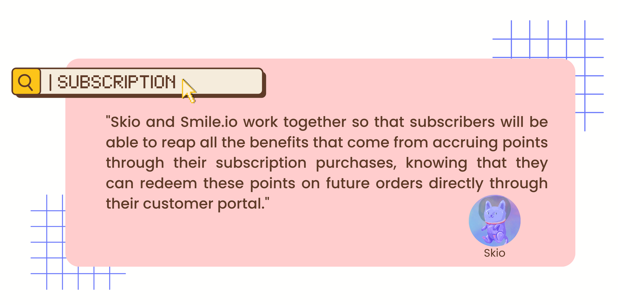 gráfico de integraciones de skio y smile.io con una cotización