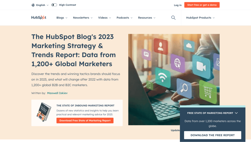 esempio di immagine hubspot