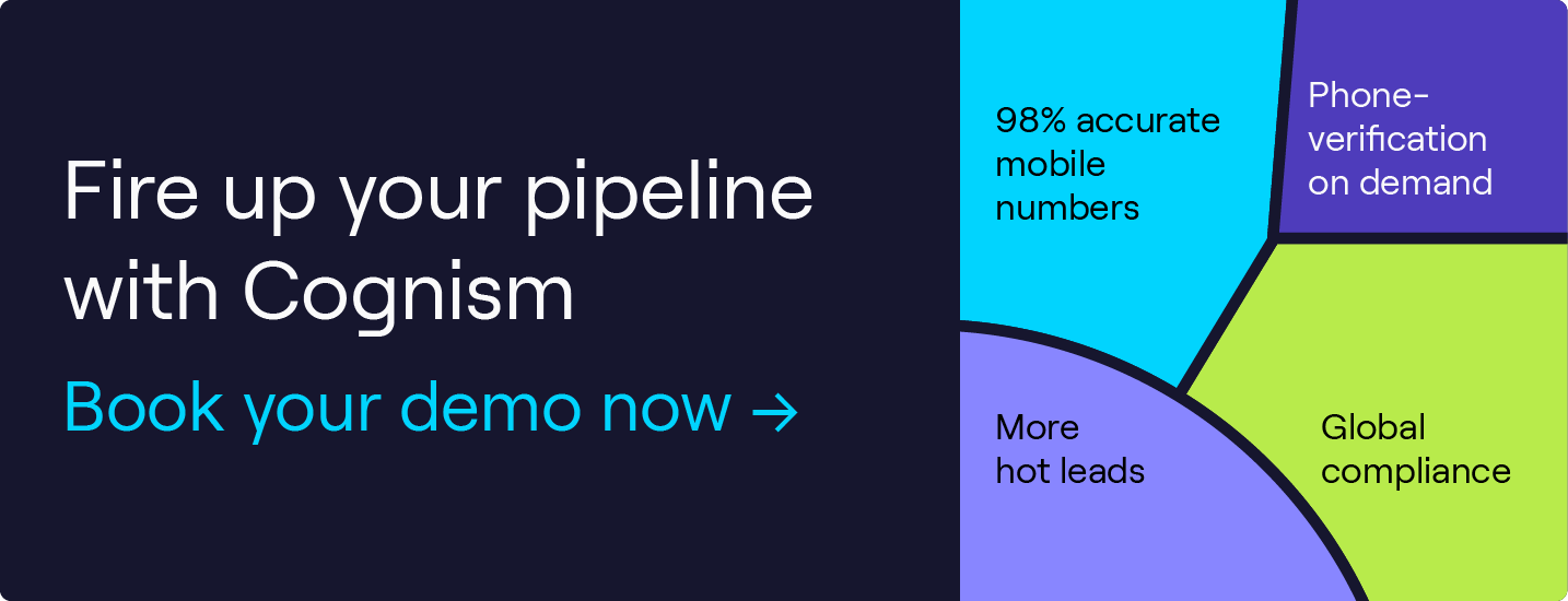 Inicie seu pipeline com o Cognism. Reserve já a sua demonstração.