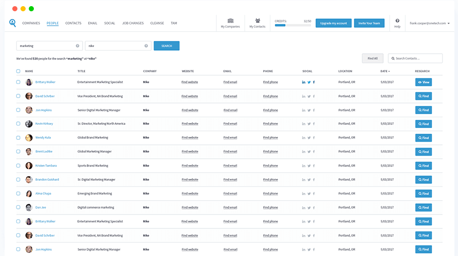 来自 Seamless.ai 网站的屏幕截图。