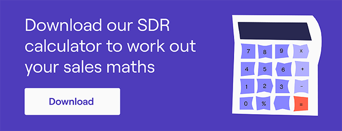 Cognism SDR เครื่องคิดเลขการขายคณิตศาสตร์