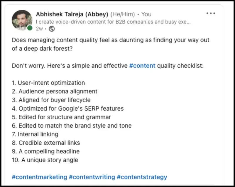 abhishek-talreja-linkedin-post-1