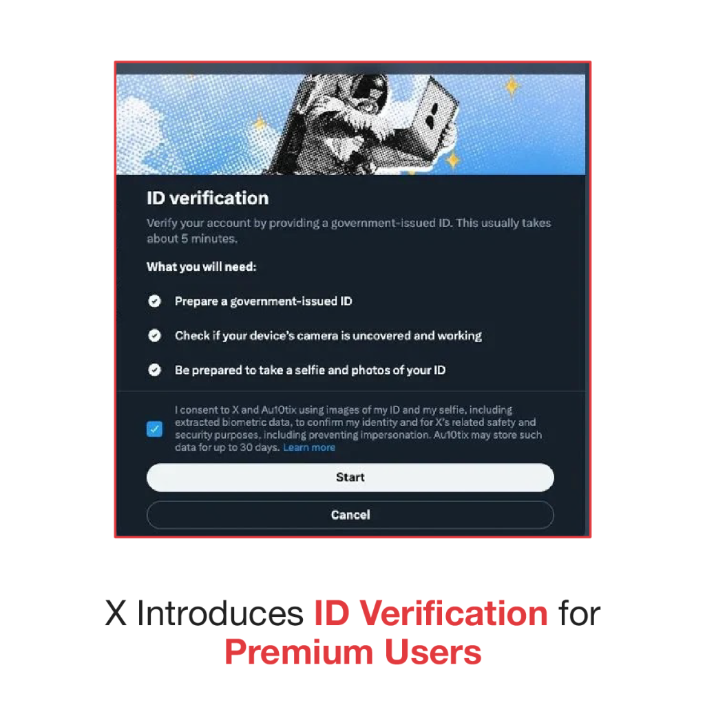 verificação de id para usuários premium