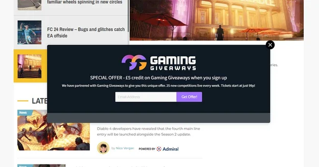 Penawaran khusus VideoGamer untuk pendaftaran email