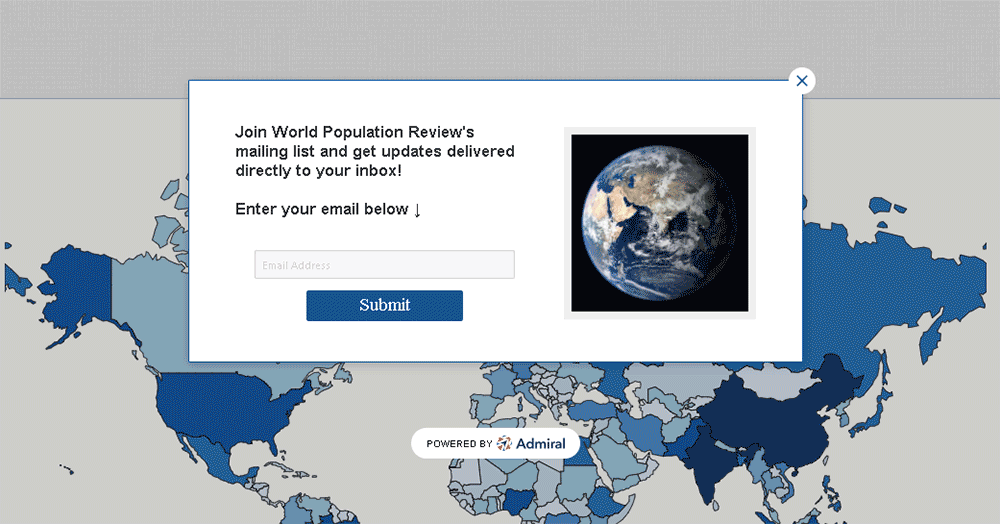 World Population Review の電子メール事例