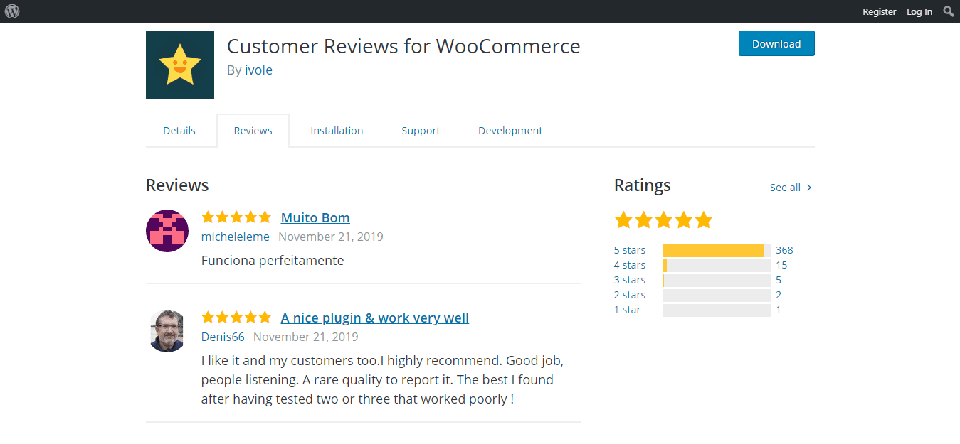 مراجعات العملاء مقابل wooCommerce