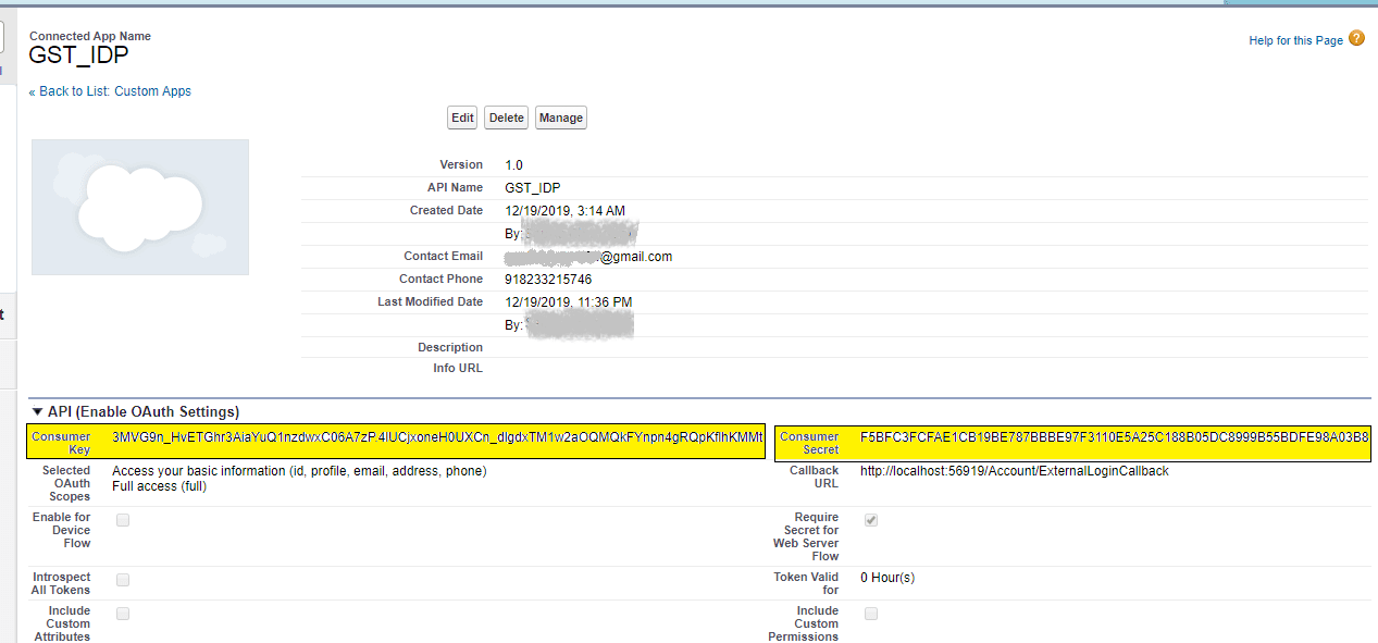 連接應用程式內的詳細信息