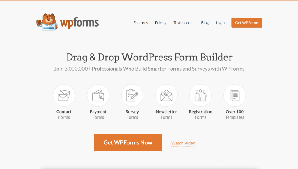 The WPForms plugin.