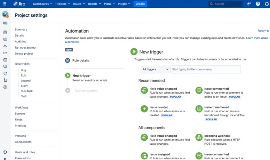 Jira สำหรับงานอัตโนมัติ