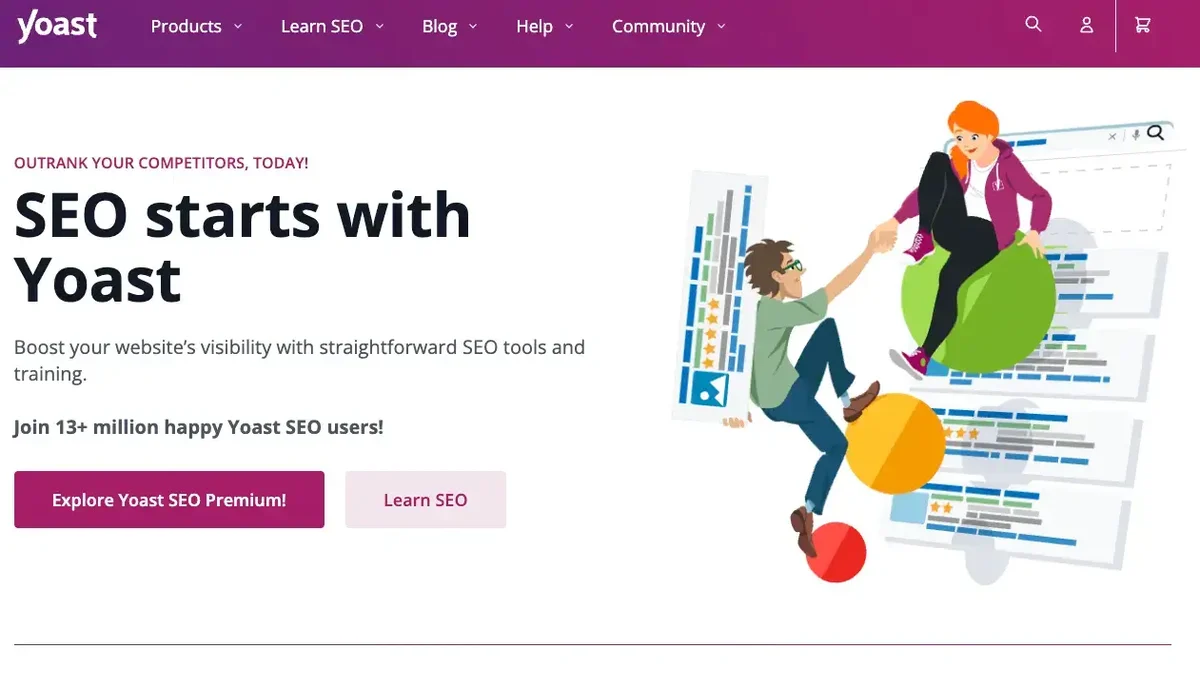 página de inicio de yoast-seo