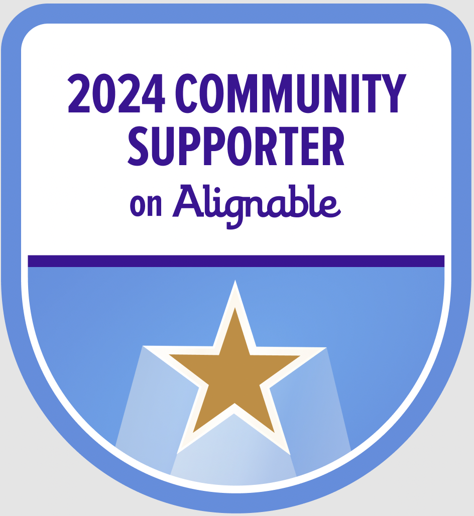 Community Supporter Badge for Alignable's 2024 Local Business Person Of The Year Contest