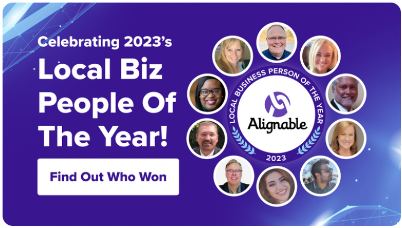 Alignable's Top 25 2023 Winners of the Local Business Person Of The Year Contest