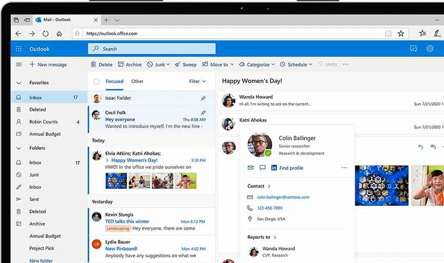 Microsoft Outlook Microsoft Outlook 是一种用于管理日历和电子邮件的电子邮件客户端服务