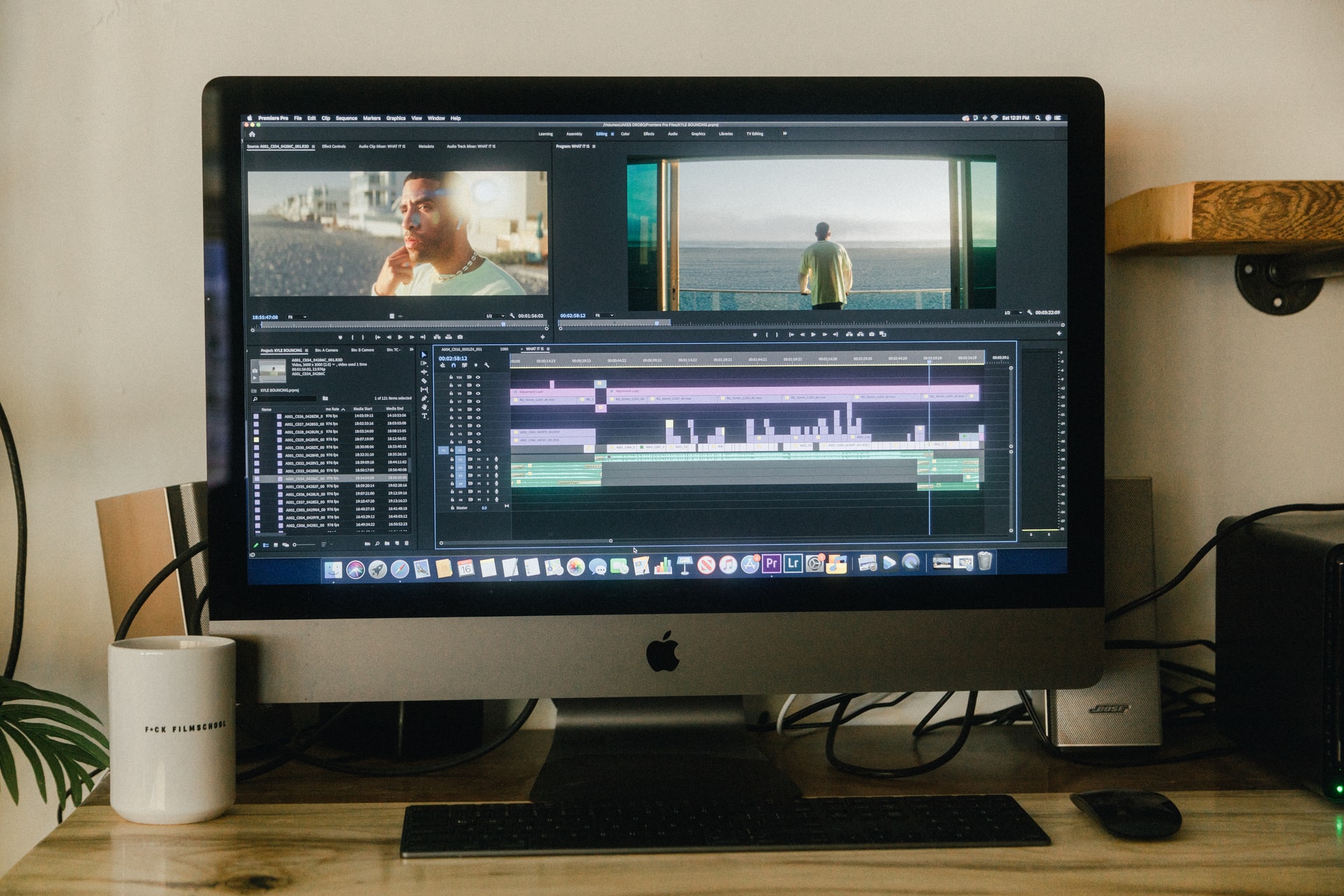 Editor video terbuka di Mac