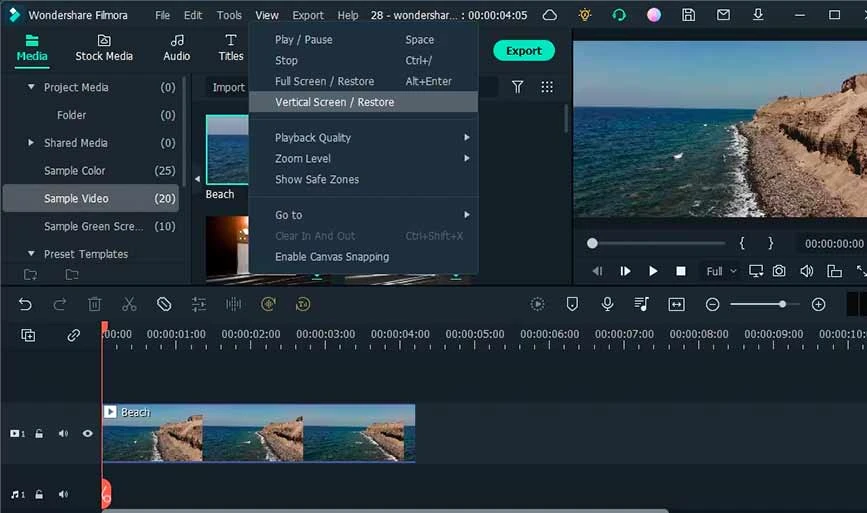 Filmora per l'editing video